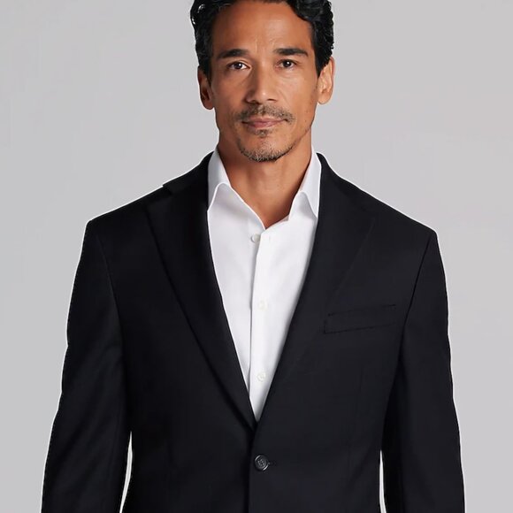 Pronto Uomo Other - Pronto Uomo Couture Black Warm wool mens jacket coat blazer 48XL Long